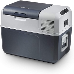 Mobicool FR40 Glacière à compresseur 38 l, bleu/gris, Mini-frigo 12 V et 230 V